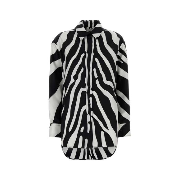 Salvatore Ferragamo Women Printed Silk Shirt